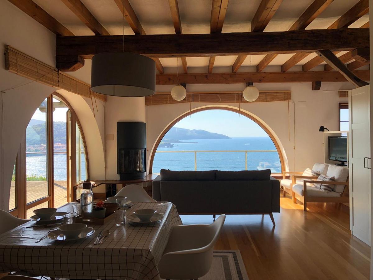 Вилла Adosado En La Costa Con Excelentes Vistas Al Estuario De Urdaibai Мундака Экстерьер фото